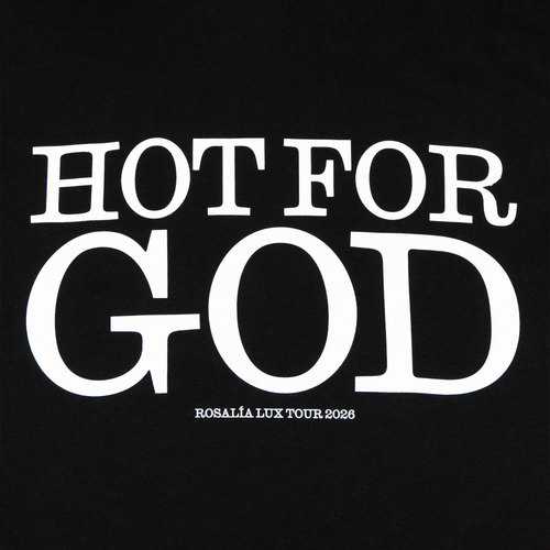 "Hot For God" Camiseta Negra